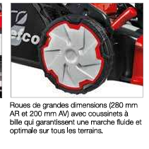 Tondeuses à gazon thermique tractées Efco LR 53 TBX allroad plus4 51 cm 150 cm3 1600-2000 m²