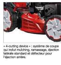 Tondeuses à gazon thermique tractées Efco LR 53 TBX allroad plus4 51 cm 150 cm3 1600-2000 m²