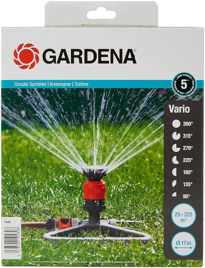 Arroseur circulaire Vario Comfort sur traîneau-Gardena