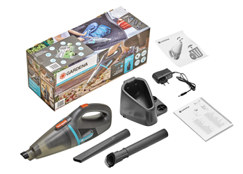Aspirateur à main d'extérieur EasyClean Li avec station de charge murale- Gardena