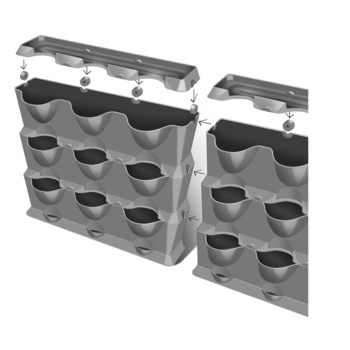 Kit mur végétal NatureUp ! avec arrosage intégré
