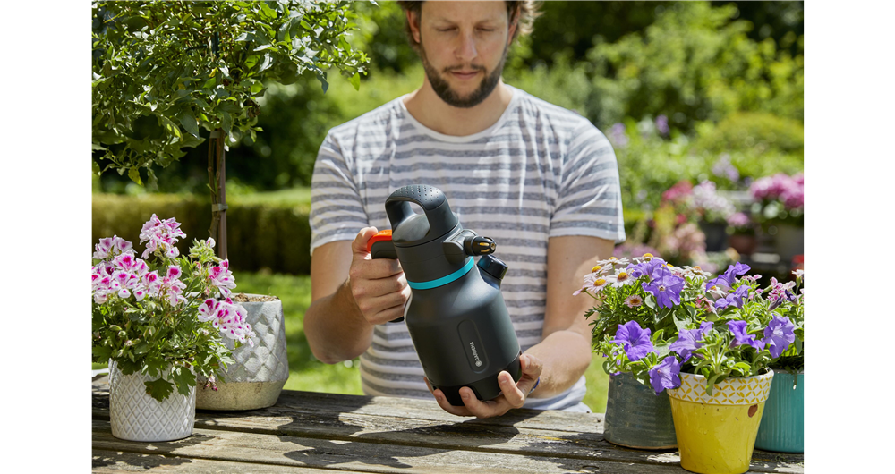 Pulvérisateur à Pression Préalable Gardena Comfort 1.25L - Avec Indicateur De Niveau Et Lance Réglable