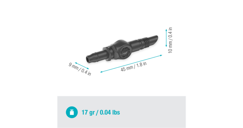 Jonction droite 4.6 mm