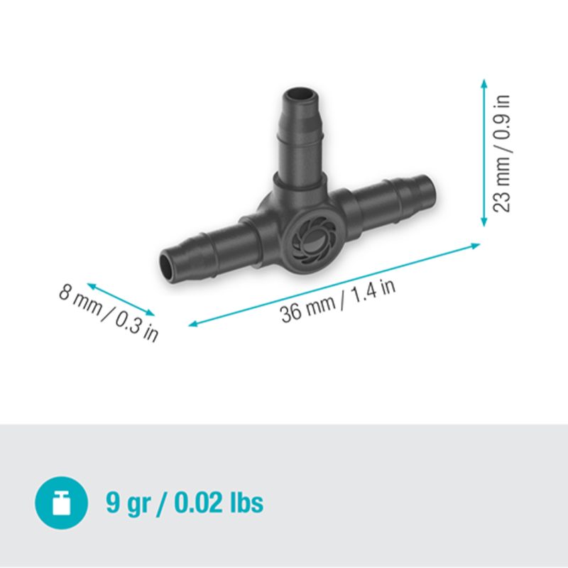 Dérivation en T 4.6 mm