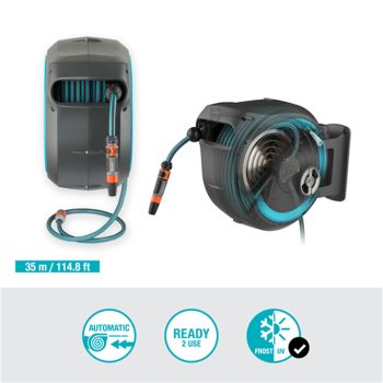 Dévidoir automatique mural RollUp XL 35 m