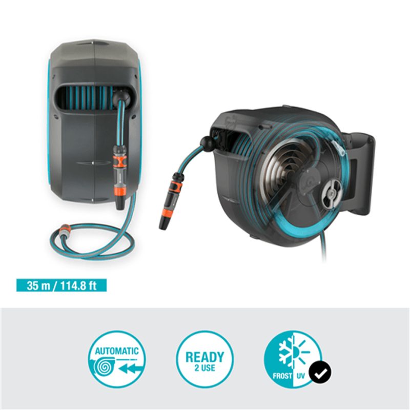 Dévidoir automatique mural RollUp XL 35 m