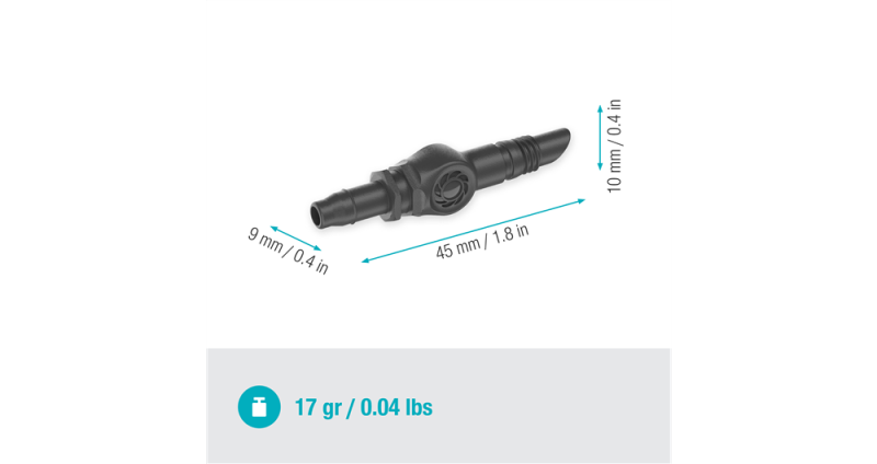 Jonction droite 4.6 mm