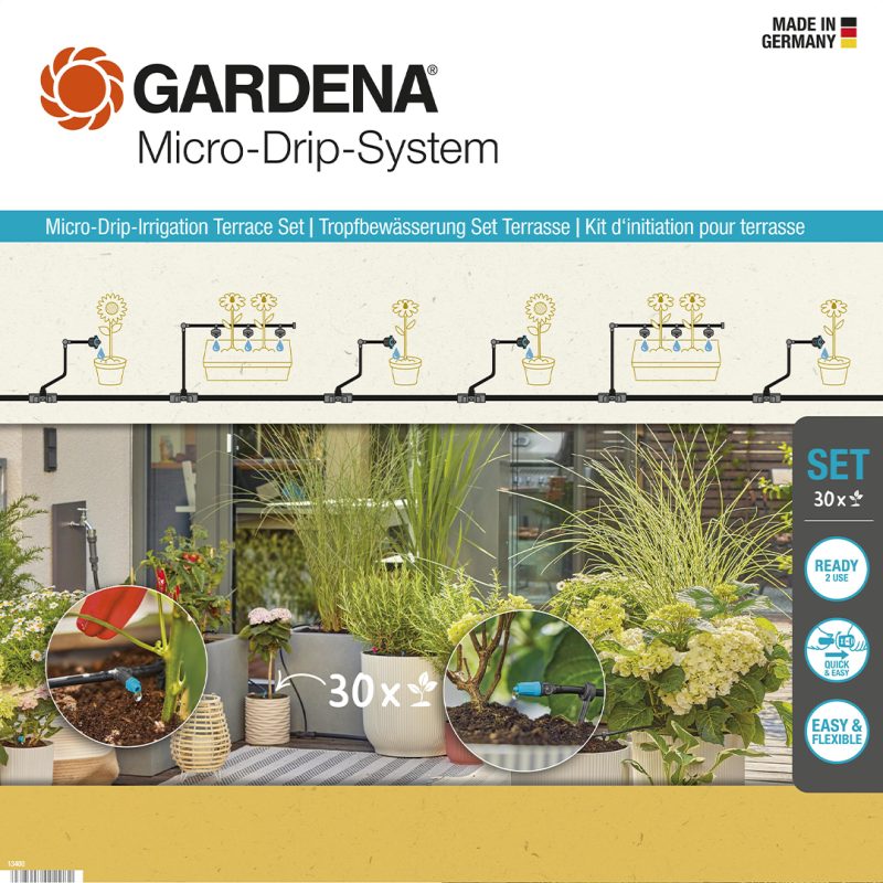Kit d'initiation pour terrasse jusqu'à 30 plantes
