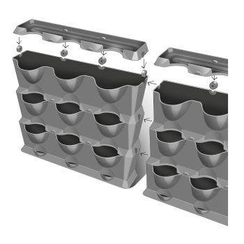 Kit mur végétal NatureUp ! avec arrosage intégré