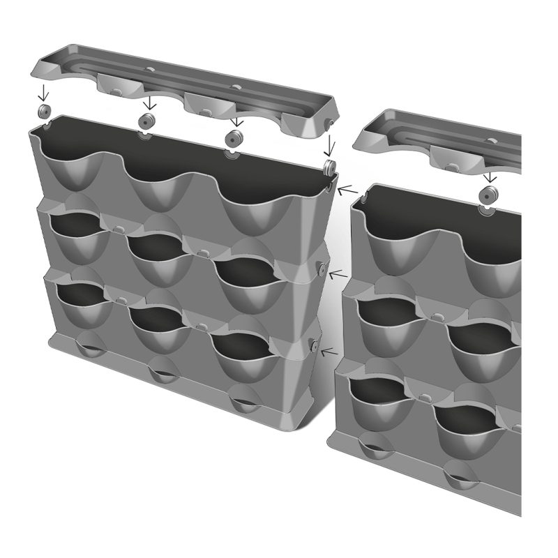 Kit mur végétal NatureUp ! avec arrosage intégré