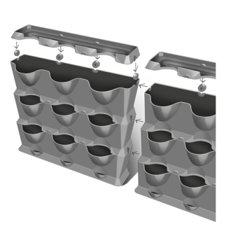 Kit mur végétal NatureUp ! avec arrosage intégré