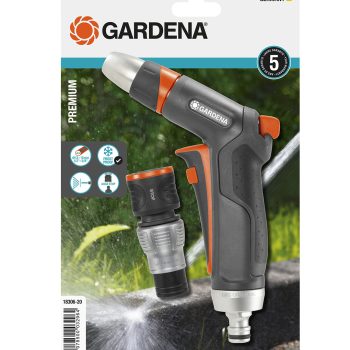 Kit pistolet de nettoyage + raccord d’arrosage aquastop Premium