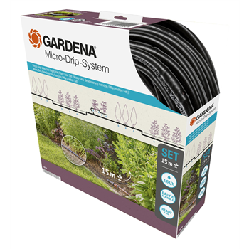 Kit d'arrosage goutte à goutte pour rangées de plantes (15 m)- Gardena