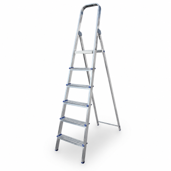 Escabeau 6 marches en aluminium JORMAX SUPER capacité 150 kg.