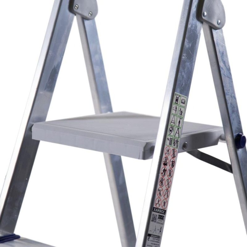 Escabeau de sécurité en aluminium JORMAX SUPER capacité 150 kg. Escabeau Aluminium 4 marches